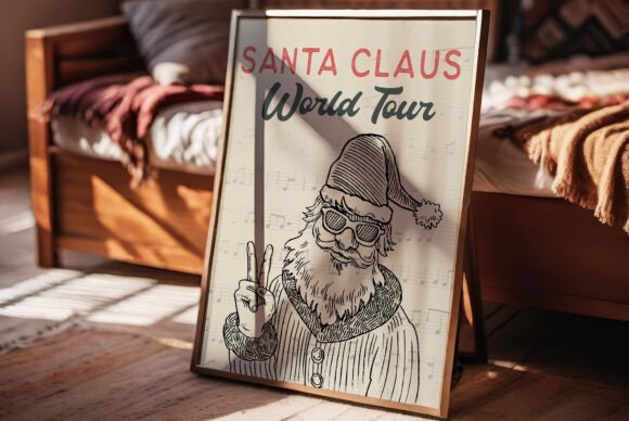 Download Retro Santa Claus Print - Santa claus Collection